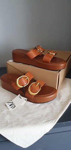 Zara leather sandals size - leather,