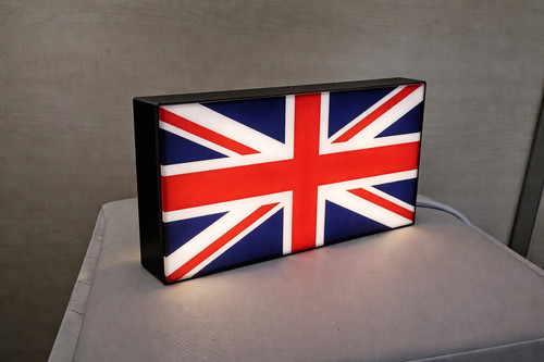 Union jack lightbox lamp - union, –