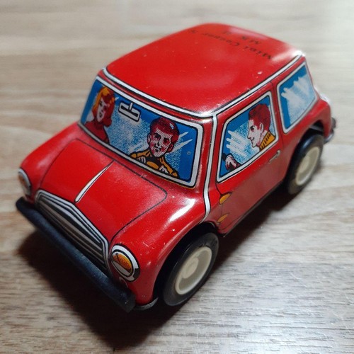 Vintage japanese tin toy car - tin,
