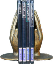 Pair of Metal Hands Bookends |