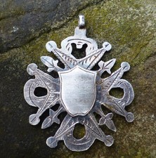 Unusual Vintage FOOTBALL WINNERS MEDAL Cherat Coy League - Silver