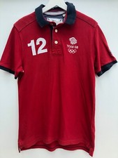 Team GB 2012 Polo Shirt Red Next Short Sleeve Mens Medium M