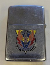 Vintage Old 1991 Zippo Military Lighter With Engravings
