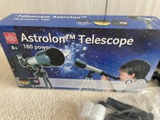 Astrolon Telescope 180 Power 8+ with Tripod and Accessories Excellent Condition