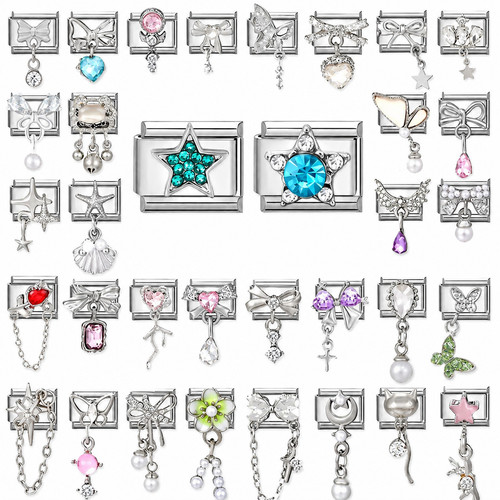 Zircon italian charms - ,