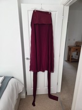 Burgundy Multiway Pleated Maxi