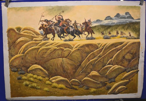 Hand painted oil painting - painted, on