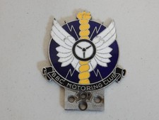 Vintage Enamel BBC British Broadcasting Corporation Motoring Club Car Badge