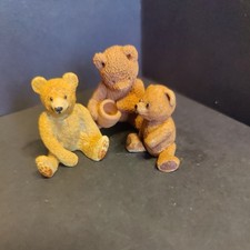Trio resin teddy bears - trio, of