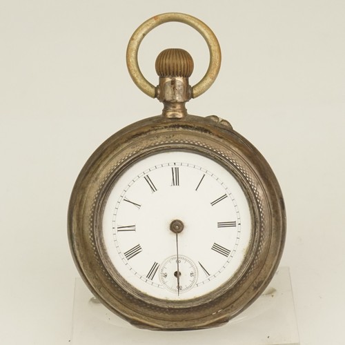 Working silver pocket watch - silver,