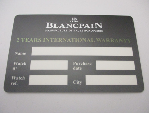 Blancpain open blank years - open/blank,