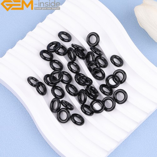 Natural black agate - black,