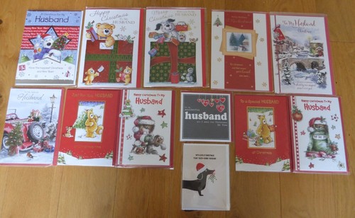 Husband christmas card - husband,