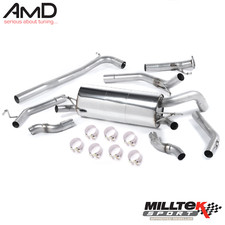 Honda Civic Type R FN2 Exhaust MIlltek Cat Back System Non Resonated SSXHO201