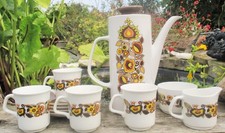 COFFEE SET  by  J G Meakin Studio 1970's BALI  vintage