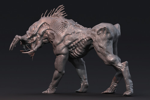 Predator dog hound resin