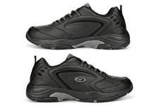 Hi-Tec Blast Mens Trainers Lightweight Non Marking Sole Black Sizes 13/14/15/16