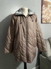 Anne De Lancy Ladies Jacket with Faux Fur Collar & Hood – Size M