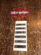 Harley-Davidson 1972-1981 switch gear decals self adhesive , full set  new HD B5