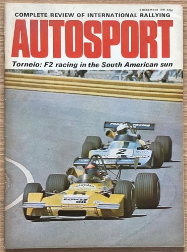 Autosport magazine dec 1971 - magazine,