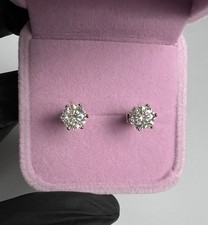 Moissanite Stud Earrings 6mm