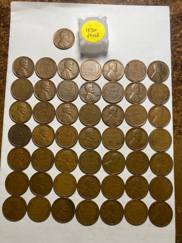 1930 lincoln wheat cent - (p),