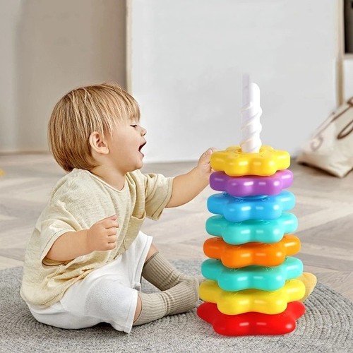 Baby rainbow tower spinning - baby,