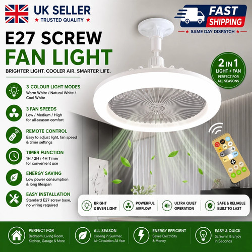 Led ceiling fan light - led,