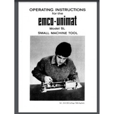 Emco Unimat SL Lathe service parts owner manual 61 pages Jewelry Watchmaker's