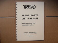 NORTON PARTS BOOK FOR  MODEL 7