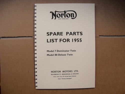 Norton parts book for - parts,