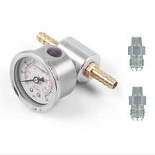 Inline Fuel Pressure Gauge Adaptor Kit With 9mm Hose & AN6 Connections Universal