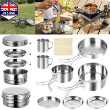 8PCS Stainless Steel Compact