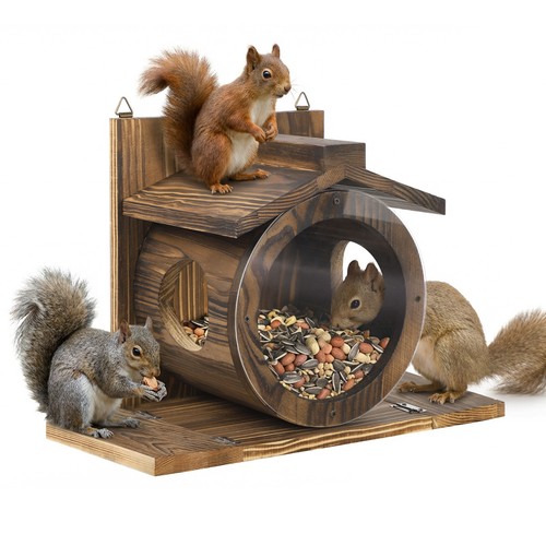 Carbonized wood squirrel - carbonized,