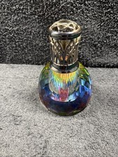 Vintage Iridescent Scent Large Glass Crystal Oil Diffuser Lamp Prism Colour