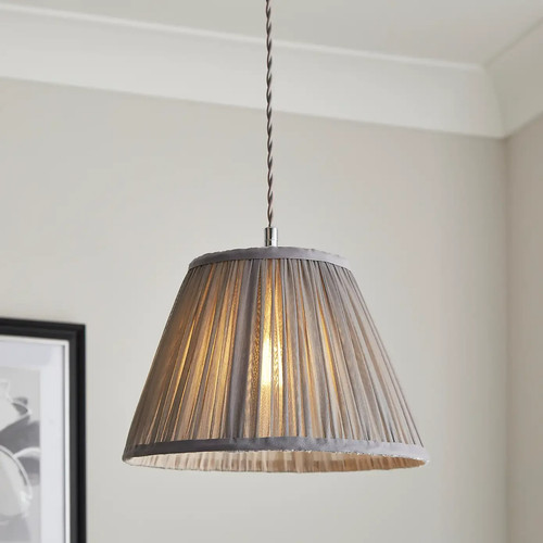Muna chiffon pleated lampshade - chiffon,
