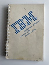IBM Wheel Writer 50 Series II Typewriter 6788 Old Operators Guide Book