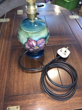 MOORCROFT CLEMATIS On Green