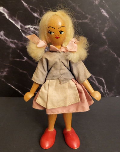 Polish wooden peg doll - polish,