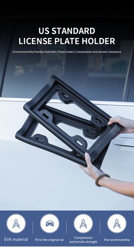 2pcs license plate frames - 2pcs, us