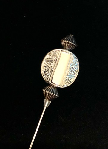 Long handmade silver - long, hatpin