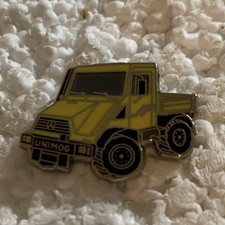 Mercedes-Benz unimog all terrain vehicle 4x4 car shaped metal lapel pin