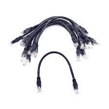 10x Black CAT 6 Ethernet
