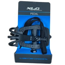 Raleigh PD-R01 Road 9/16 Inch Platform Bike Pedals With Toe Clips & Straps