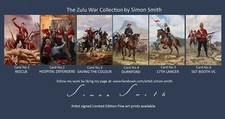 ZULU WAR RORKES DRIFT ISANDLWANA PRINTS POSTCARDS 24TH REGIMENT FOOT