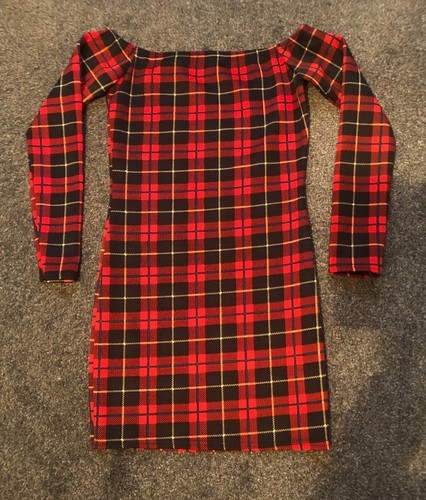 Boohoo long sleeved red - boohoo, tartan