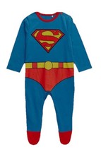 0-3 Months Superman Blue