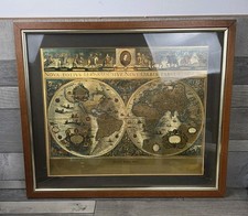 Vintage Oak Framed Gold Foil
