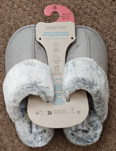 Primark memory foam slippers - memory,