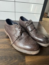 Mens Base London Leather Brogue Lace Up Shoes Brown Size 10.5